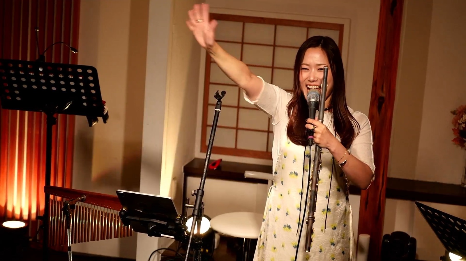 井戸端バタバタ!?スリーマンライブ 大森真理子 ステージの様子