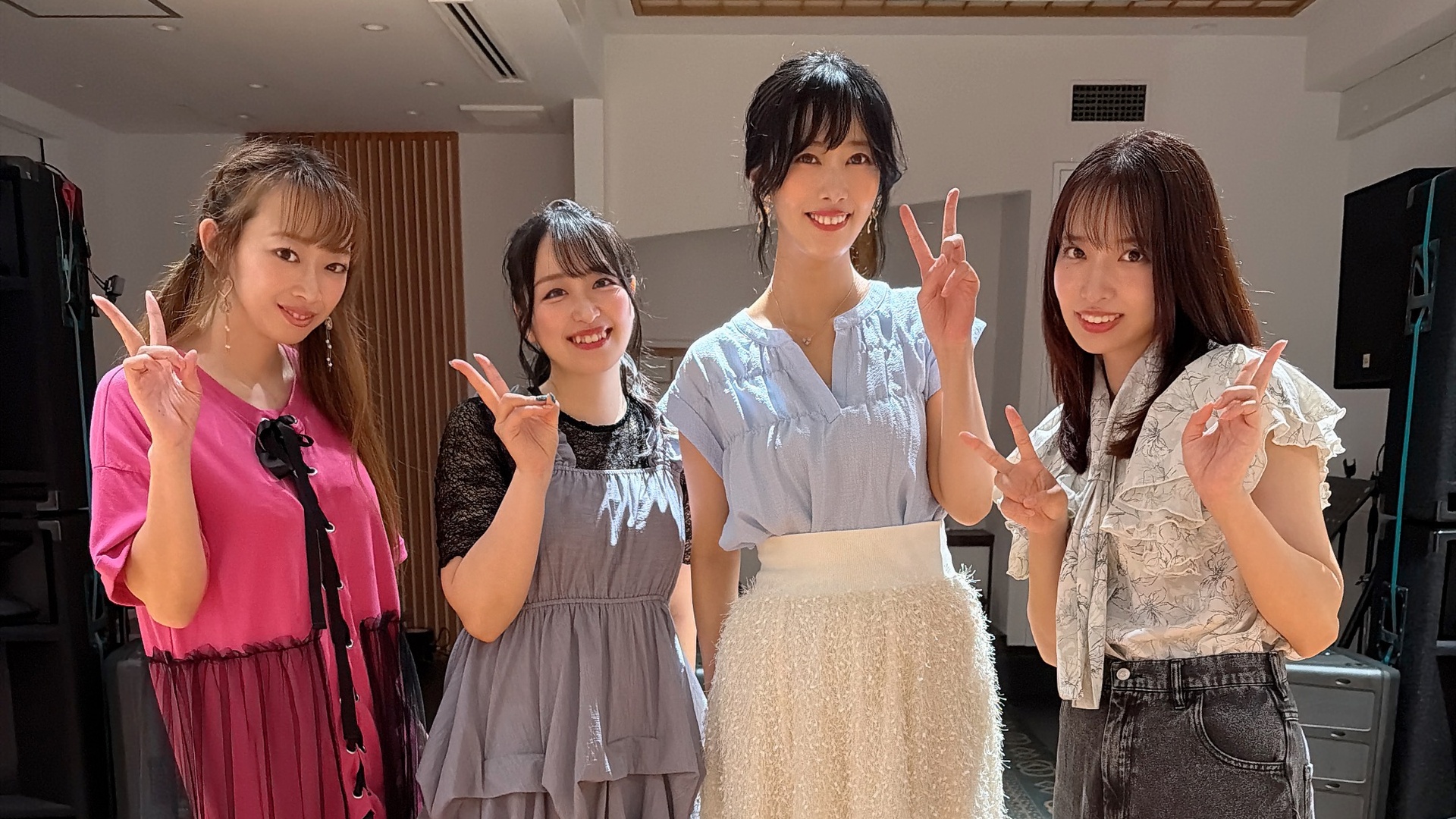 ゼラニウム 2026年8月11日 出演者集合写真（左から 鬼塚真紀・鈴木千絵・前田有加里・オダギリミオリ）