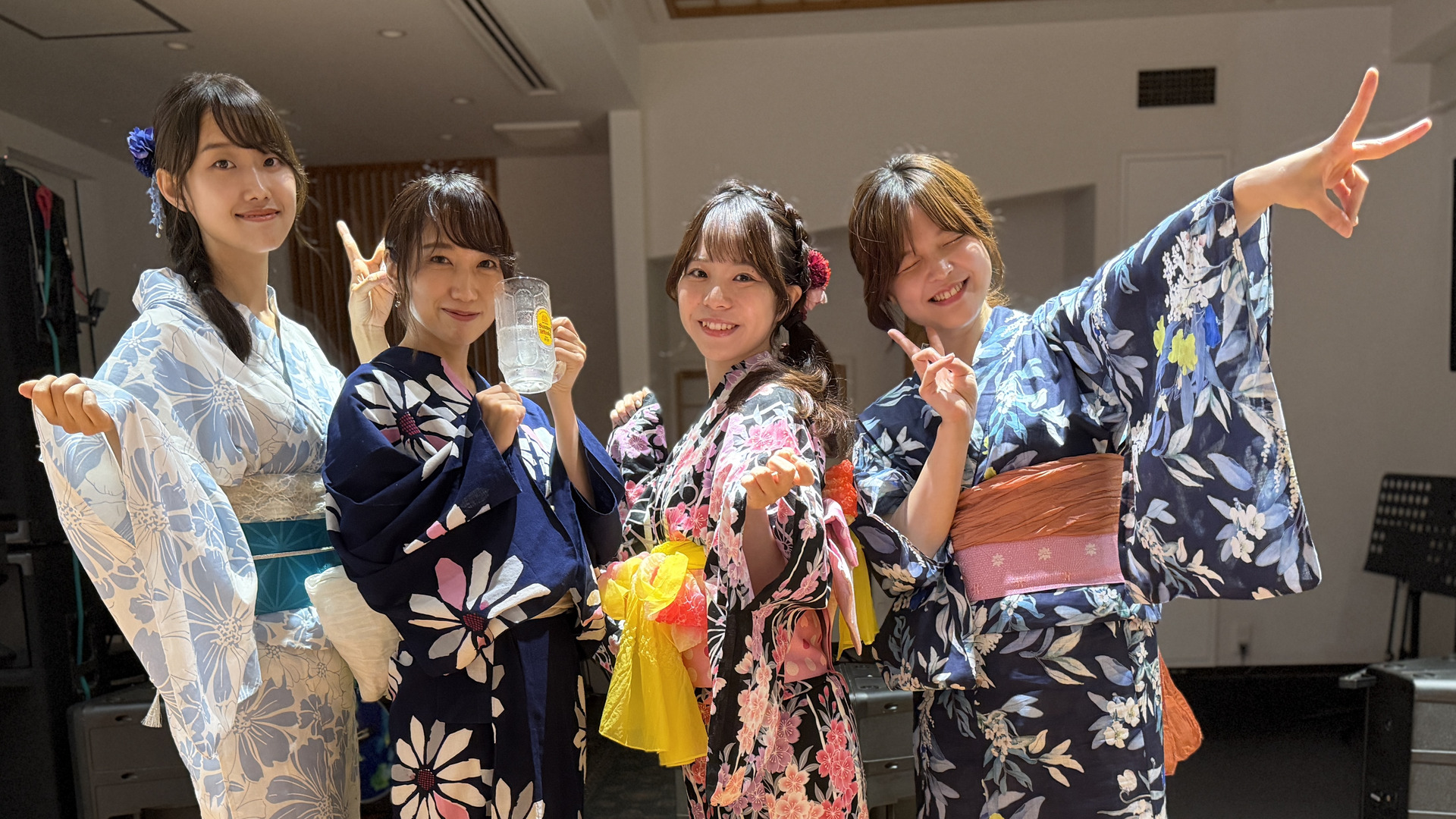 駿河台浴衣祭三夜 2026年9月5日 御茶ノ水パルトネール （左から sanoha・せりかな・一原ちひろ・藤本あかり）
